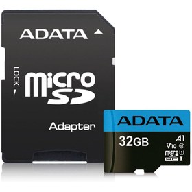 تصویر کارت حافظه میکرو اس دی ای دیتا 32GB UHS I Class10 R100W25 ADATA 32GB UHS I Class10 R100W25 Micro SD Card