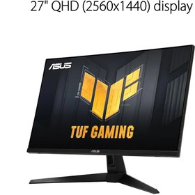 تصویر مانیتور گیمینگ ایسوس مدل TUF GAMING VG27AQ3A سایز 27 اینچ 2k 180hz Asus TUF GAMING VG27AQ3A 2k 180hz IPS