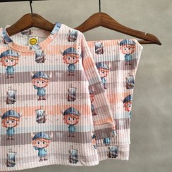 تصویر ست راحتی بچگانه اسپرت طرح وایکینگ (پسرانه/دخترانه)، جنس پنبه ریلی نرم و لطیف - 2 / پسرک 