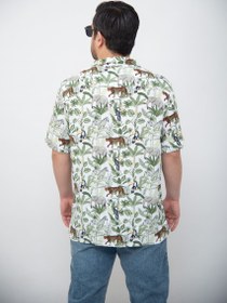تصویر پیراهن هاوایی مردانه آستین کوتاه طرح حیوانات TESSENTIALS 
