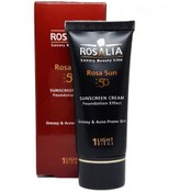تصویر کرم ضد آفتاب رزالیا پوست چرب مدل Rosa Sun SPF50 بژ روشن ا Rosalia Greasy & Acne-Prone Skin Sunscreen Cream SPF50 Rosalia Greasy & Acne-Prone Skin Sunscreen Cream SPF50