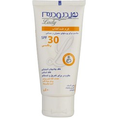 تصویر کرم ضد آفتاب SPF30 رنگی مناسب پوست های معمولی و حساس هیدرودرم حجم ۵۰ میلی لیتر Hydroderm Total sunblock SPF30 Tinted Cream For Normal And Sensitive Skins 50 ml