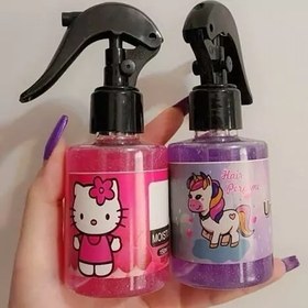 تصویر عطر مو خارجی کیتی باربی یونیکورن و آدامس خرسی فوق العاده خوشبو و جذب کننده ماندگاری یکساعته فانتزی کیوت شاین دار 