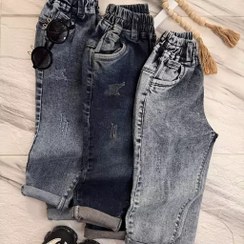 تصویر لباس بچگانه شلوار جین سه رنگ 