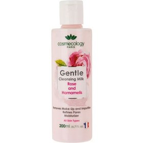 تصویر شیرپاک کن ملایم صورت کاسمکولوژی حجم 200 میلی لیتر Cosmecology gentle cleansing milk 200ml