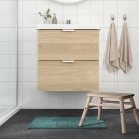 تصویر فرش حمام ایکیا مدل IKEA OSBYSJÖN رنگ فیروزه ای تحویل 29 روزه IKEA OSBYSJÖN