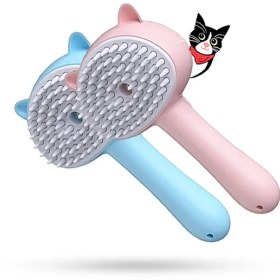 تصویر برس بخار نظافت گربه طرح سر گربه – Steam cleaning cat brush with cat head design 