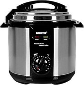 تصویر اجاق گاز فشار نقره Geepas ، GPC307 Geepas Silver Pressure Cooker, GPC307