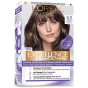 تصویر رنگ موی لورال شماره 6/11 ا Loreal Exellence hair color no6.11 Loreal Exellence hair color no6.11