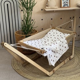 تصویر گهواره ننو چوبی 