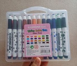 تصویر ماژیک نقاشی 24 رنگ جعبه طلقی 