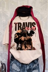 تصویر تیشرت گنگ پینترستی تراویس اسکات travis scott - L / سفید travis scott tee