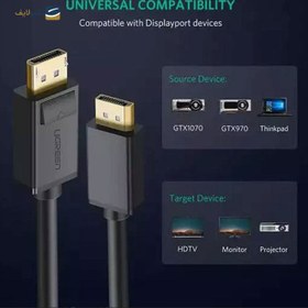 تصویر کابل Display port برند UGREEN مدل 10213/DP102 UGREEN Display port Cable Model 10213/DP102