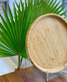 تصویر سینی بامبو سه تایی گرد وارداتی 