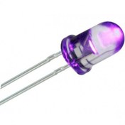 تصویر ال ای دی ۵ میل بنفش UV شفاف 