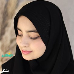تصویر مقنعه ابری کرپ سایز ۹۰ 