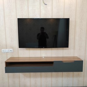 تصویر میز تلویزیون دیواری شلف باکس تلویزیون - مدل الینا 150CM - - ELINA TV SHELF 150cm