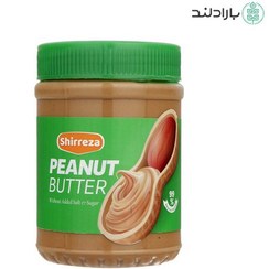 تصویر کره بادام زمینی بدون نمک و شکر افزوده شیررضا 450 گرمی Shirreza peanut butter without salt and added sugar 450 grams