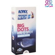 تصویر کاندوم خاردرشت ۶۹۰ big dots کدکس بسته ۱۰ عددی |