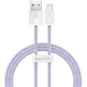 تصویر کابل لایتنینگ باسئوس مدل Dynamic 2 Series CALD040005 طول 1 متر Baseus Dynamic 2 Series Fast Charging Data Cable USB to iP 2.4A CALD040005