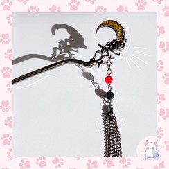 تصویر کانزاشی مو طرح ماه 