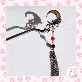 تصویر کانزاشی مو طرح ماه 