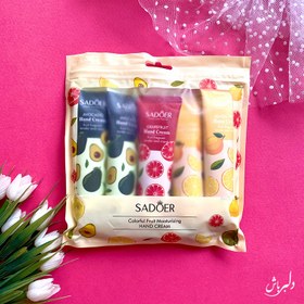 تصویر پک کرم دست 5 عددی میوه ای سادور SADOER HAND CREAM