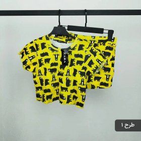 تصویر ست کراپ شورت 