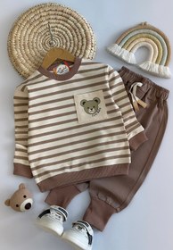 تصویر دورس تدی وشلوارکتانش کد ۳۱۰۶ سایز۳۵/۴۰/۴۵ مناسب ۷ ماه تا ۵سال