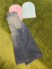 تصویر شلوار لی دخترانه مدل شافل 