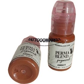 تصویر رنگ تاتو پرمابلند آمبر PERMA BLEND Amber 