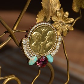 تصویر گل سینه پهلوی (فیروزه سرخابی) 