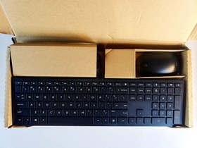 تصویر ماوس و کیبورد اچ پی HP Lifestyle TPC-P001K USB Wired PC Keyboard with Mouse 