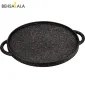 تصویر تابه گریل چدنی نالینو مدل دنیلی درب دار (سایز 34) Nalino Cast-Iron Grill Pan Size 34 Daniele with lid