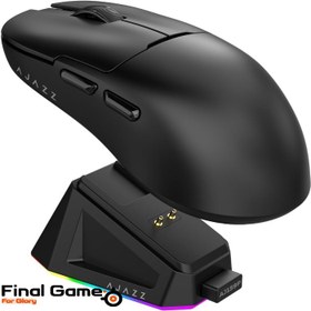 تصویر موس گیمینگ بی سیم ایجز به همراه داک شارژ مدل AJ159P MC 