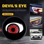 تصویر لنز چراغ جلو ماتریکسی چشم سوم 