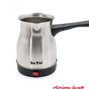 تصویر قهوه جوش برقی سوتای تمام استیل ظرفیت ۸۰۰ میلی لیتر 