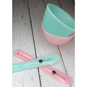 تصویر کاسه و کاردک سیلیکونی ویونسا viyonsa Silicone bowl and spatula