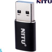 تصویر تبدیل OTG تایپ سی type-c به USB نیتو مدل NITU NN25 