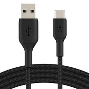 تصویر کابل تایپ سی بلکین مدل CAB002bt3M طول 3 متر CAB002bt3M Braided USB-C to USB-A Cable