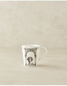 تصویر ماگ لیوان چینی هرا گلوری 255 میلی لیتری مشکی – سفید English Home 