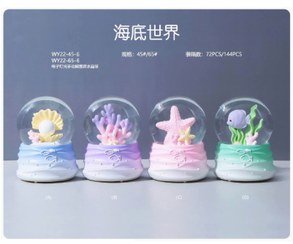 تصویر گوی عاشقانه دریایی هدیه ولنتاین و تولد سایز کوچک 