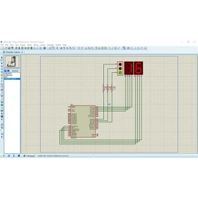 تصویر پروژه طراحی چراغ راهنمایی رانندگی (چراغ ترافیکی) با نرم افزار Codvision و شبیه ساز Proteus 