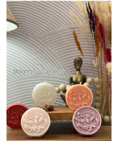 تصویر شمع مدل سکه نوروزی 1403 رنگبندی به دلخواه شما خوبان - سفید 
