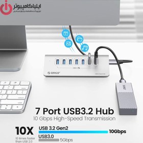 تصویر هاب 7 پورت USB3.0 اوریکو ORICO M3U7-10 ORICO M3U7-10