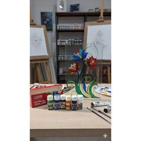 تصویر رنگ ویترای باران مدل ۰۱ حجم ۳۵ میلی لیتر بسته ۶عددی 