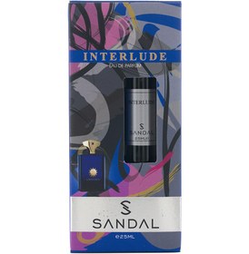 تصویر عطر جیبی مردانه مدل Interlude حجم 25میل صندل Sandal Eau De Parfum Interlude For Men 25ml