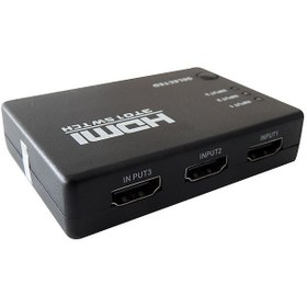 تصویر سوئیچ HDMI پنج پورت وی نت مدل V-SWHD1405 همراه با کنترل V-net V 5 Port Switch HDMI V-SWHD1405