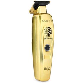 تصویر ماشین‌اصلاح خط‌زن استایل‌کراف سِیبِر (SABER) StyleCraft SABER - PROFESSIONAL FULL METAL BODY DIGITAL BRUSHLESS MOTOR CORDLESS HAIR TRIMMER - GOLD