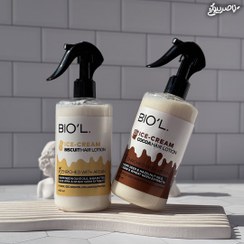 تصویر لوسیون مو بیول ۴۰۰ میل قهوه مناسب موهای آسیب دیده بدون آبکشی 